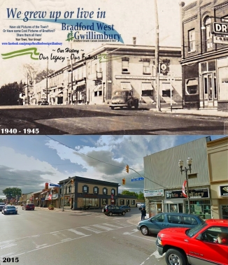 Bradford Ontario Canada Holland Street 1940 to 1945